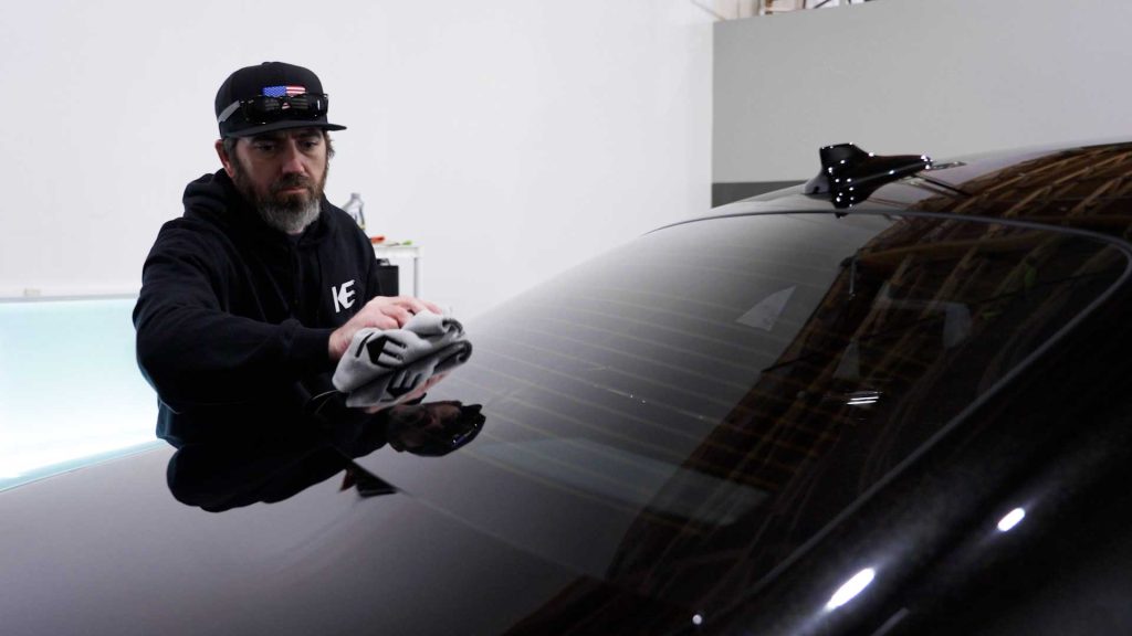 First Class Auto Center Tinter Checking Tint