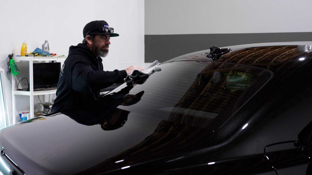 First Class Auto Center Tinter Checking Tint