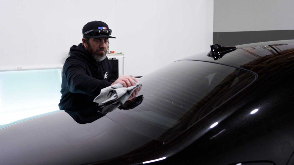 First Class Auto Center Tinter Checking Tint