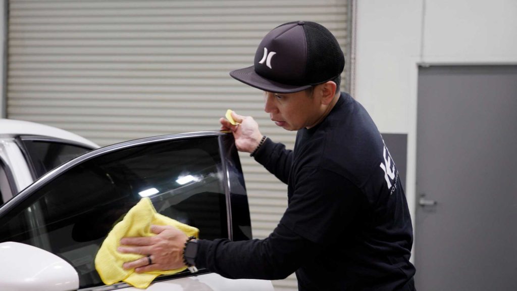 First Class Auto Center Tinter Checking Tint