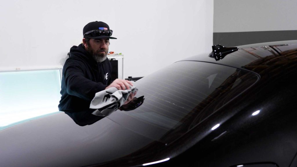First Class Auto Center Tinter Checking Tint