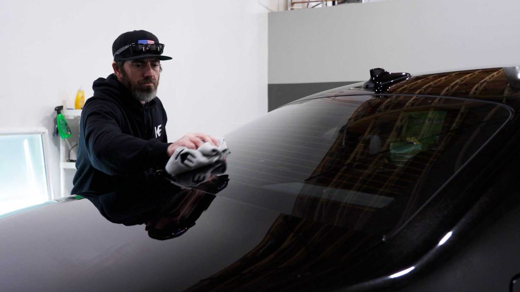 First Class Auto Center Tinter Checking Tint