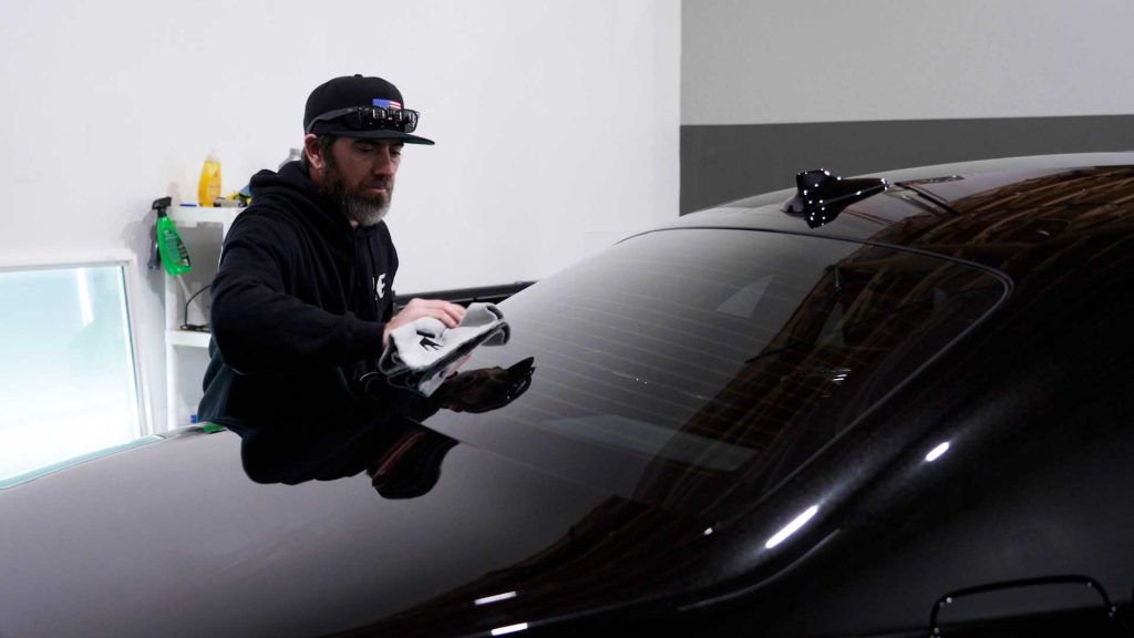 First Class Auto Center Tinter Checking Tint